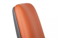 Изображение кресло rv design napoli-sf (yzpn-yr022) кожа оранжевая / серая